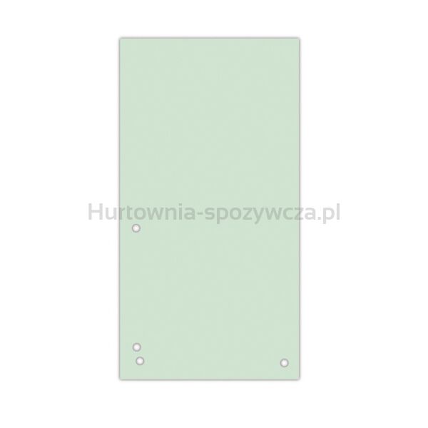 Donau Przekładki Karton 1/3 A4, 235x105mm, 100szt., zielone 