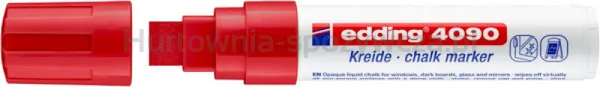 Edding Marker kredowy e-4090 4-15 mm, czerwony 