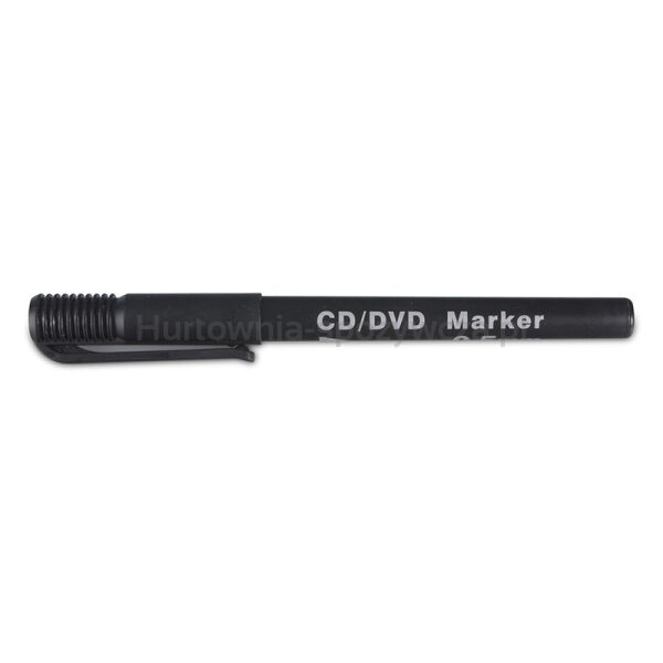 Marker do płyt CD/DVD DONAU, 0, 3-0,4mm, zawieszka, czarny - 2