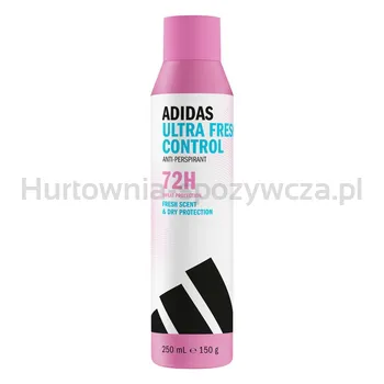 adidas Ultra Fresh Control antyperspirant w sprayu dla kobiet zapewniający długotrwałą świeżość, 250 ml