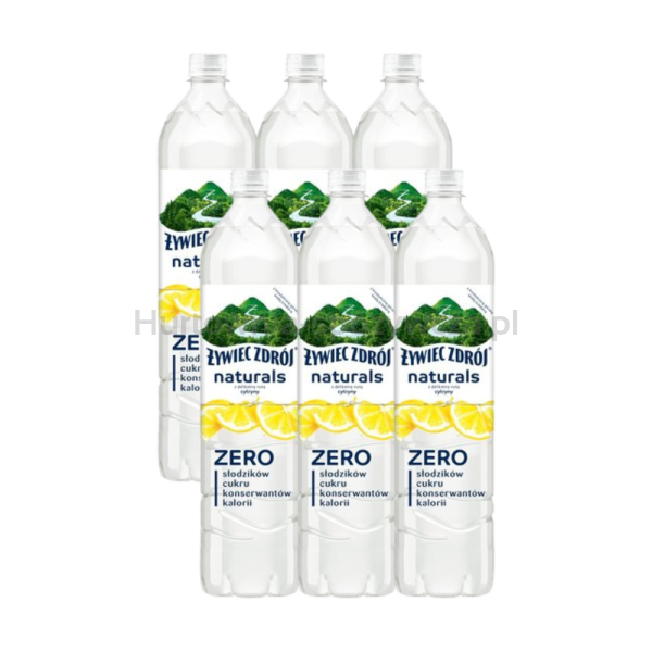 Woda Żywiec Zdrój Naturals Z Delikatną Nutą Cytryny 1,2 L