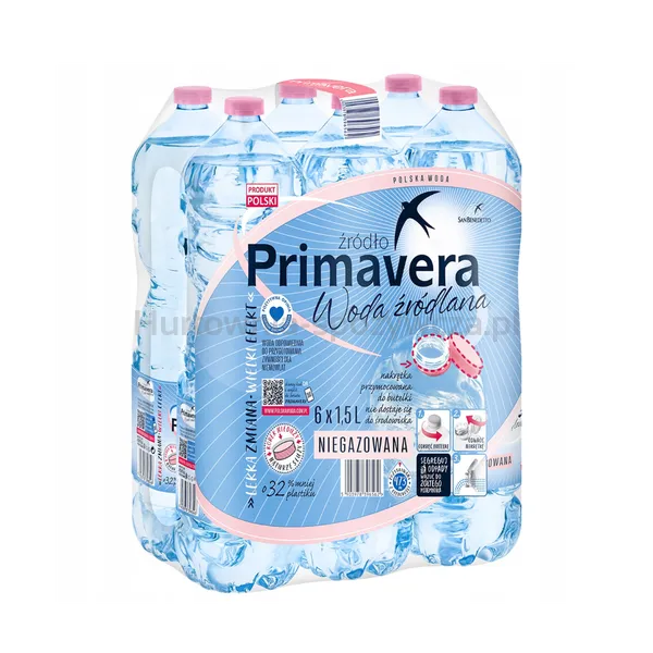 Woda Primavera Źródlana Niegazowana pet 1,5l