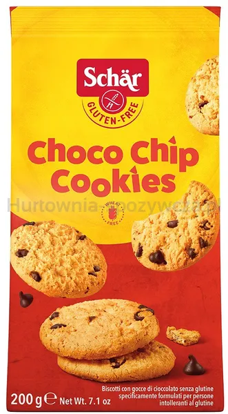 Choco chip cookie- ciastka z czekoladą BEZGL. 200 g