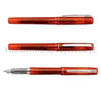Platinum Pióro wieczne Prefounte Vermilion Orange, M, w plastikowym opakowaniu, na blistrze, pomarańczowe  - 5