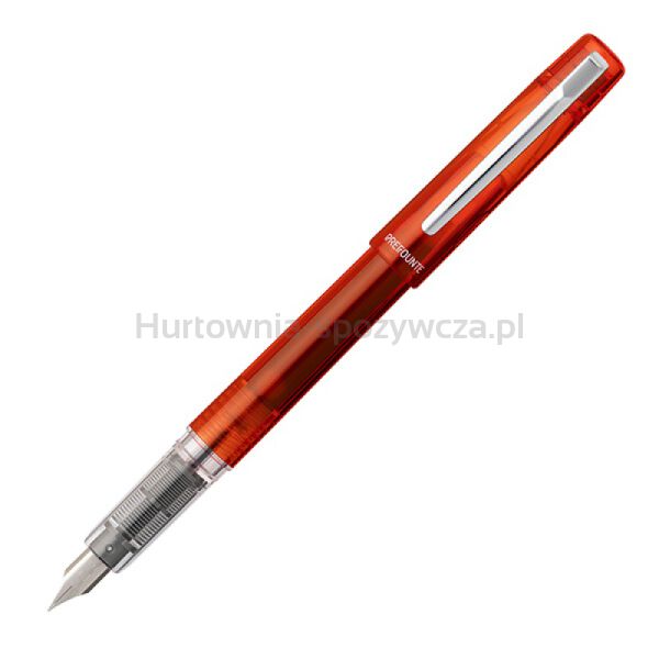 Platinum Pióro wieczne Prefounte Vermilion Orange, M, w plastikowym opakowaniu, na blistrze, pomarańczowe  - 2