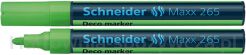 Marker Kredowy Schneider Maxx 265 Deco, Okrągły, 2-3 Mm, Jasnozielony