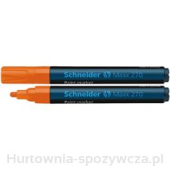 Marker Olejowy Schneider Maxx 270, Okrągły, 1-3 Mm, Pomarańczowy